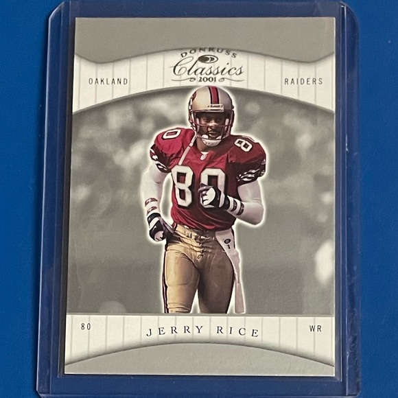 Jerry Rice #77 2001 Donruss Classics Football Trading Card - Picture 1 of 2